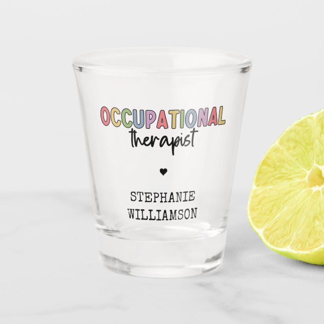 Vaso De Chupito Personalizado Terapia Ocupacional Ocupacional de R (Anverso)
