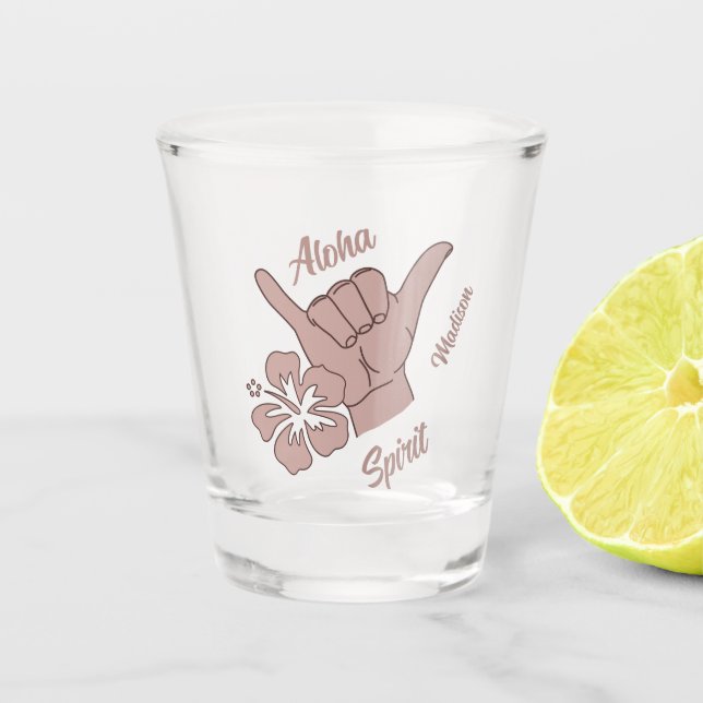 Vaso De Chupito Personalizado Texto Shaka (Anverso)