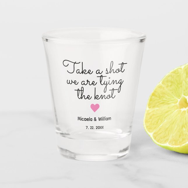 Vaso de chupito Personalizado Toma un Tiro (Anverso)