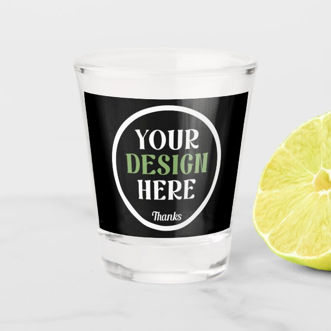Vaso De Chupito personalizado, único, elegante y minimalista (Anverso)