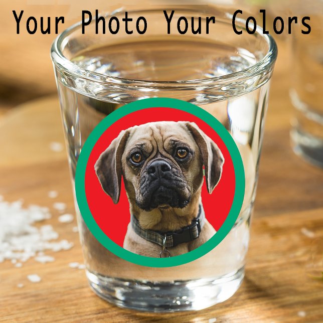 Vaso De Chupito Personalizado único repartiendo la foto de Mascota (Subido por el creador)