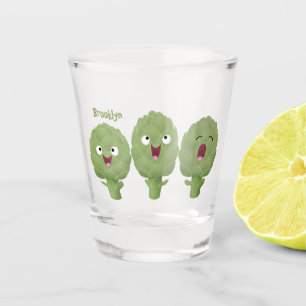 Vaso De Chupito Personalizado vegetal de alcachofas de canto lindo