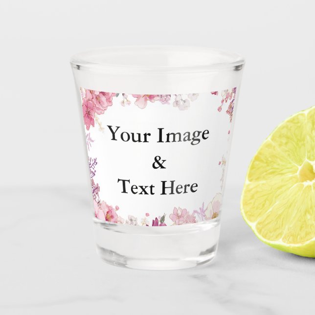 Vaso De Chupito Personalized Custom Your Own Photo & Text (Anverso)