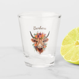 Vaso De Chupito Personalized Highland Cow