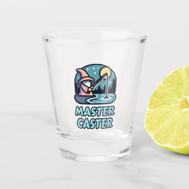Vaso De Chupito Pesca con fantasía de maestría (Anverso)