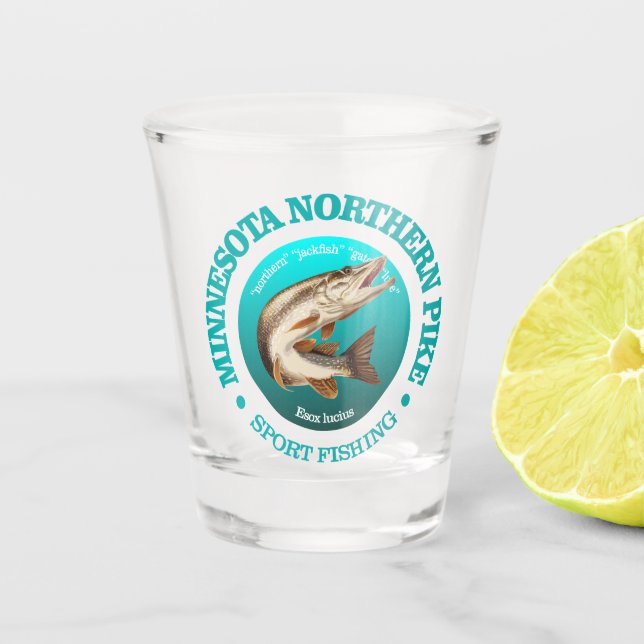 Vaso De Chupito Pesca de cerdos de Minnesota (Anverso)