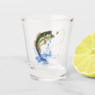 Vaso De Chupito Pesca de la lubina de salto