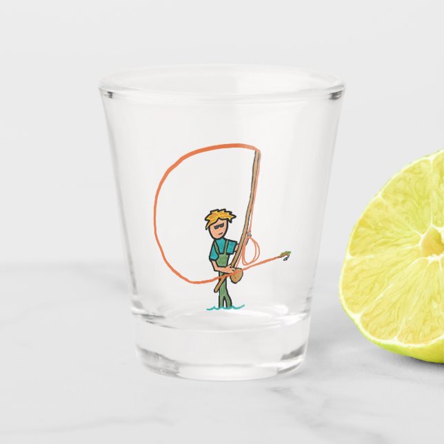 Vaso De Chupito Pesca de mosca (Anverso)