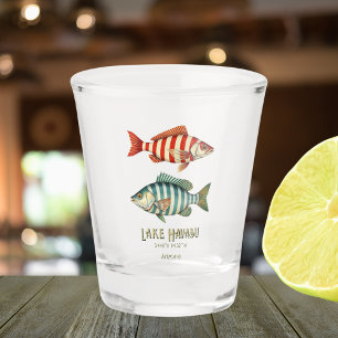 Vaso De Chupito Pescado acuático del lago Havasu Arizona