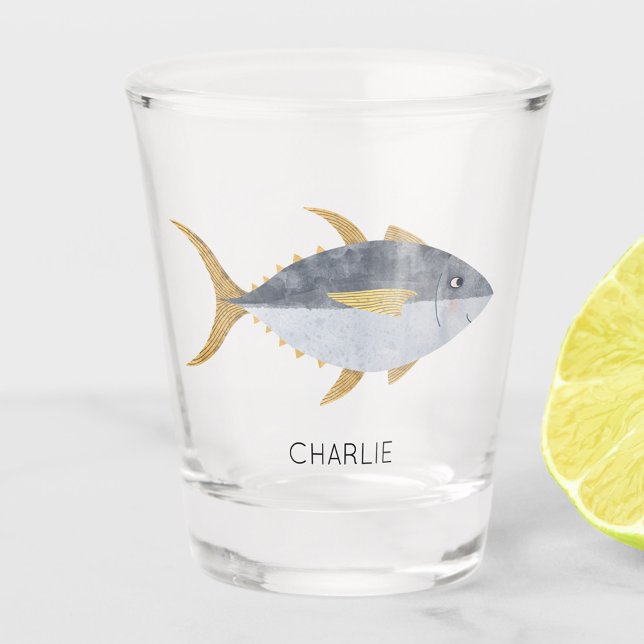 Vaso De Chupito Pescado de atún personalizado (Subido por el creador)