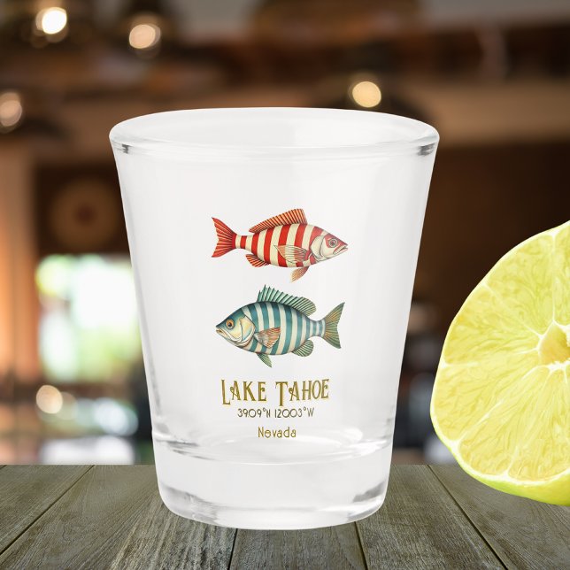 Vaso De Chupito Pescado del lago Tahoe Nevada California (Subido por el creador)