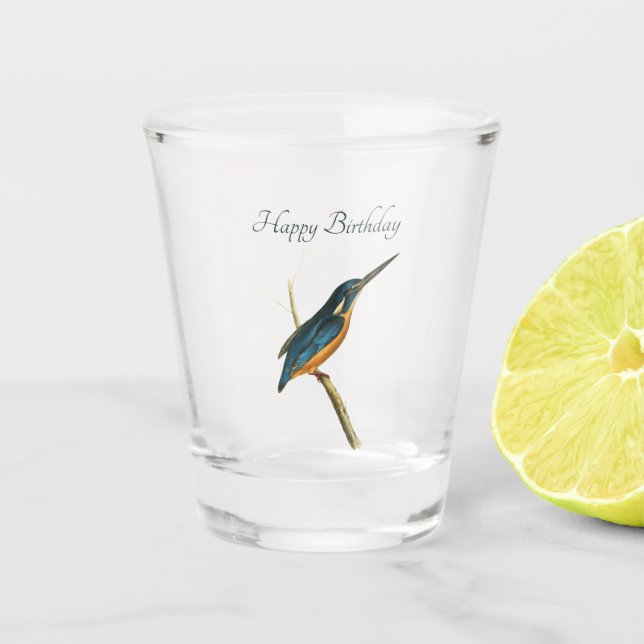 Vaso De Chupito Pescador de Azure Kingfisher (Anverso)
