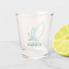 Vaso De Chupito Pescador de Beach House Aqua Blue ID623