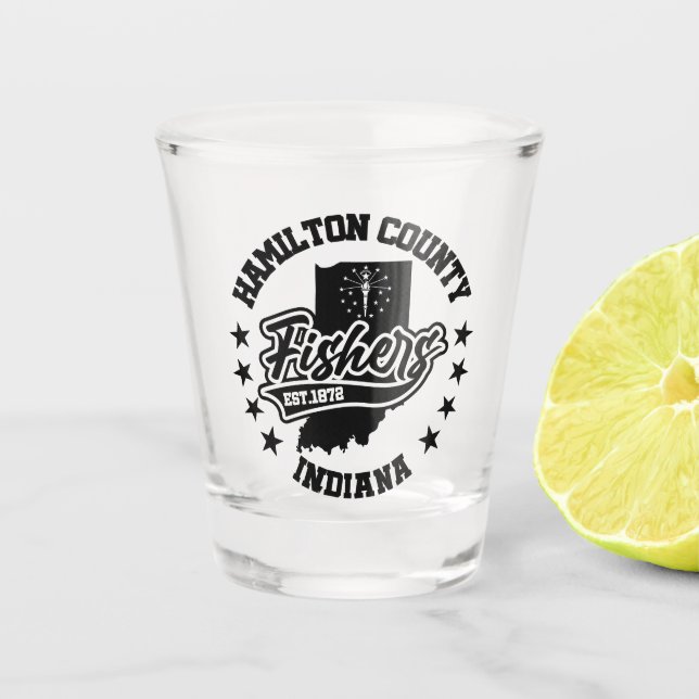 Vaso De Chupito Pescadores, Indiana (Anverso)