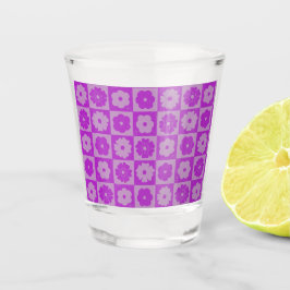Vaso De Chupito Pétalos en Silencio 01. Patrón floral.
