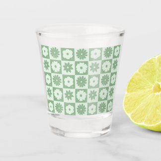 Vaso De Chupito Pétalos en Silencio 03. Patrón floral.