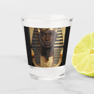 Vaso De Chupito Pharaoh Energy — Ancient African King Modern Art