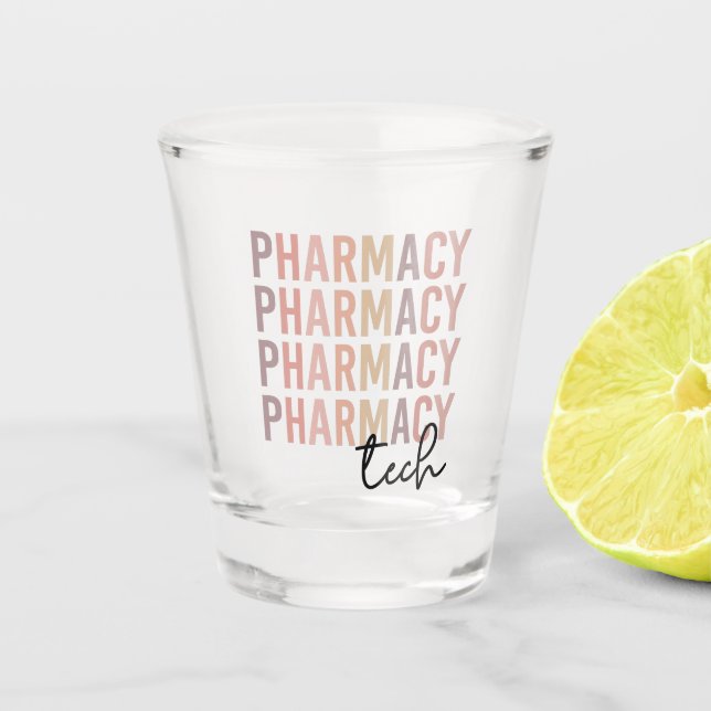 Vaso De Chupito Pharmacy Tech | Técnico Farmacéutico (Anverso)