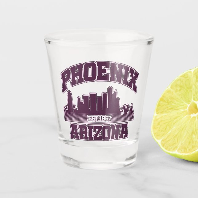 Vaso De Chupito Phoenix, Arizona (Anverso)