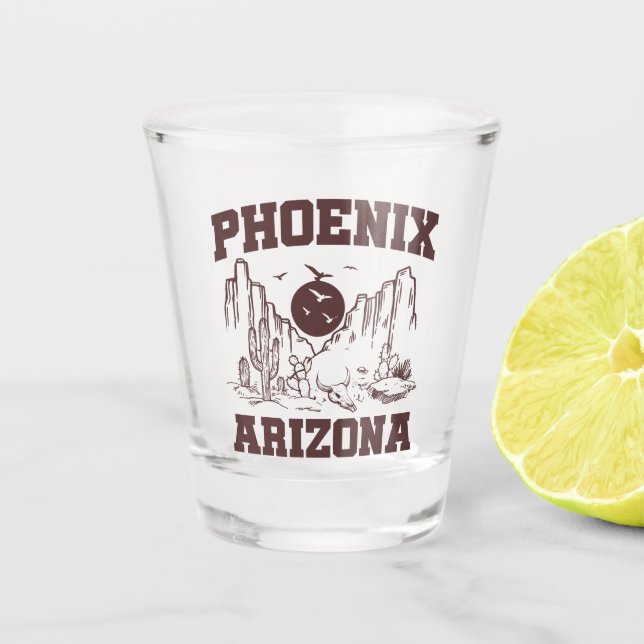 Vaso De Chupito Phoenix, Arizona (Anverso)