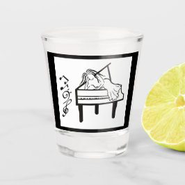 Vaso De Chupito Piano Lady