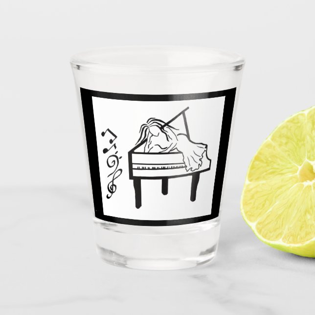 Vaso De Chupito Piano Lady (Anverso)