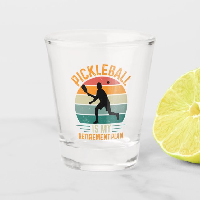 Vaso De Chupito Pickleball Es Mi Plan De Jubilación (Anverso)