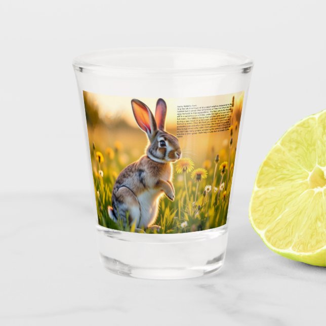 Vaso De Chupito Pie de conejo afortunado (Anverso)