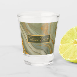 Vaso De Chupito Piedra de ónix verde salvia de lujo con vetas de o