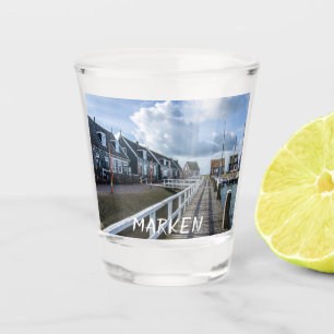 Vaso De Chupito Pier de madera en Marken, Países Bajos