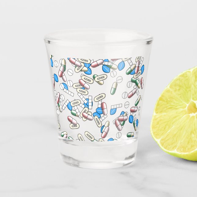 Vaso De Chupito Pill Sprinkles Pattern (Anverso)