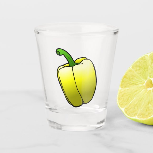 Vaso De Chupito Pimiento Morrón Amarillo (Anverso)