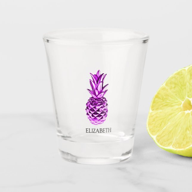 Vaso De Chupito Piña metálica de Guay (Anverso)