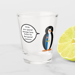 Vaso De Chupito Pingüino Hablador Azoriano Personalizado 