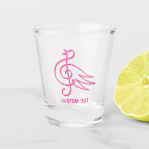 Vaso De Chupito Pink Bird Music