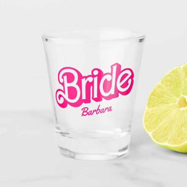 Vaso De Chupito Pink Doll Fancy y la fabulosa fiesta de la soltera (Anverso)