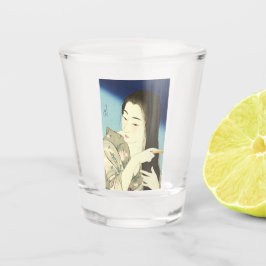 Vaso De Chupito Pintando su pelo (bella mujer asiática) (Kotondo)