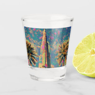 Vaso De Chupito Pintura de Burj Khalifa