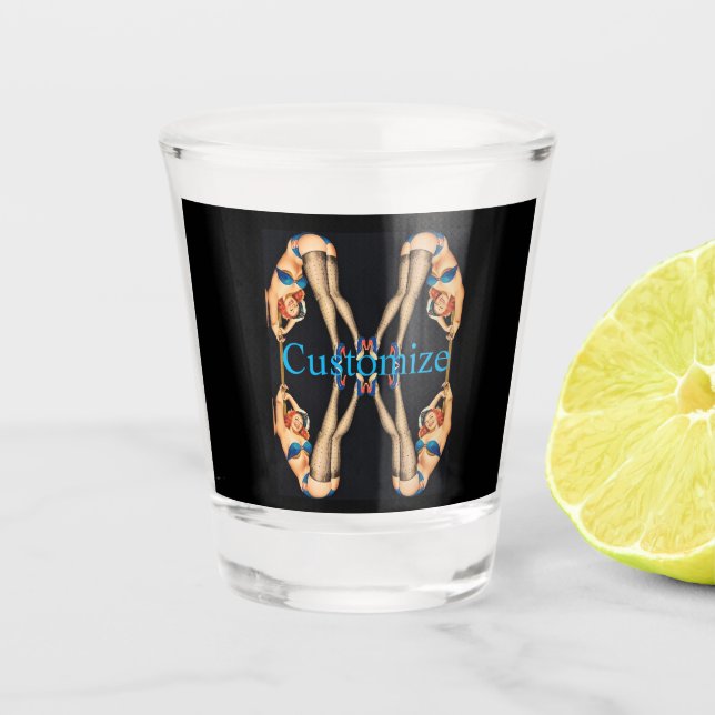 Vaso De Chupito Pinups de cosecha acrobática Thunder_Cove (Anverso)
