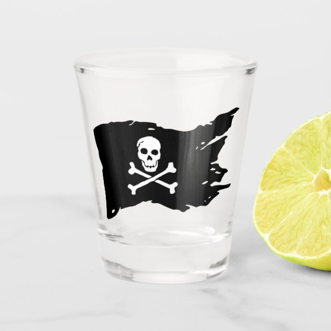 Vaso De Chupito Piratas de vidrio caliente (Anverso)