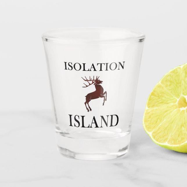 Vaso De Chupito Pista de la Isla del Aislamiento (Anverso)