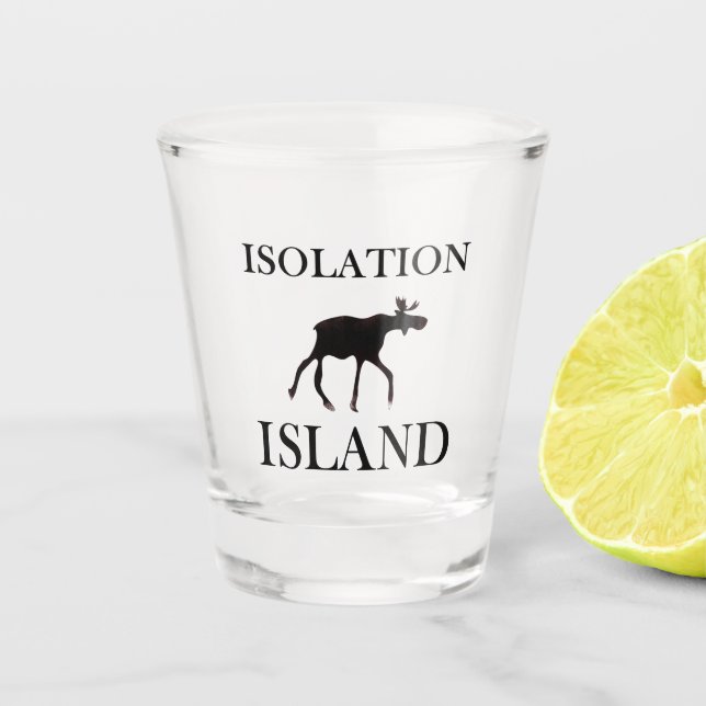 Vaso De Chupito Pista de la Isla del Aislamiento (Anverso)