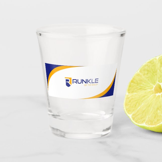 Vaso De Chupito Pista de vidrio de disparo de Bailey (Anverso)