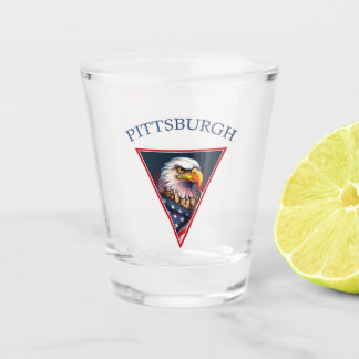 Vaso De Chupito Pittsburgh American Bald Eagle