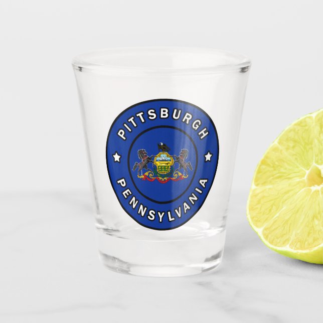 Vaso De Chupito Pittsburgh Pennsylvania (Anverso)