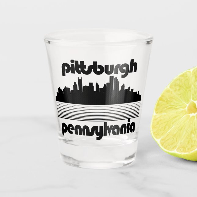 Vaso De Chupito Pittsburgh Pennsylvania (Anverso)