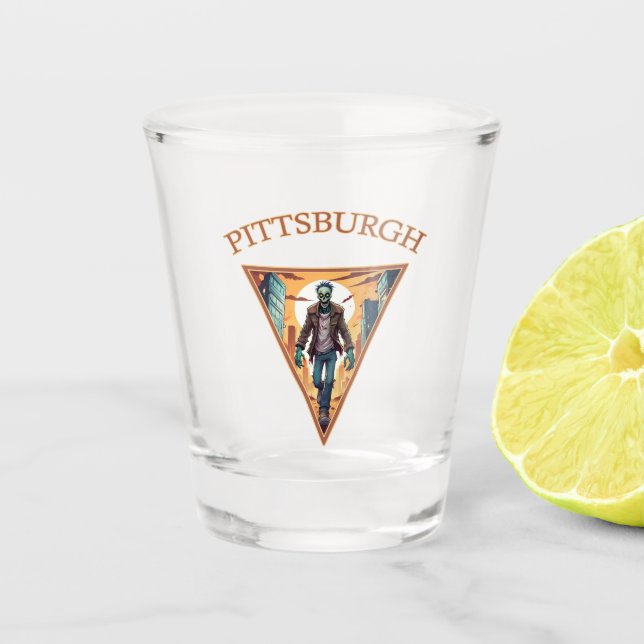 Vaso De Chupito Pittsburgh Zombie (Anverso)