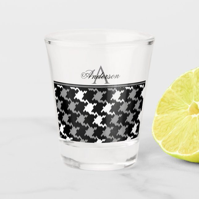 Vaso De Chupito Placa gris negra (Anverso)