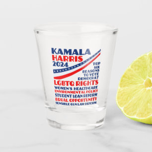Vaso De Chupito Plataforma Demócrata Electoral Kamala Harris 2024
