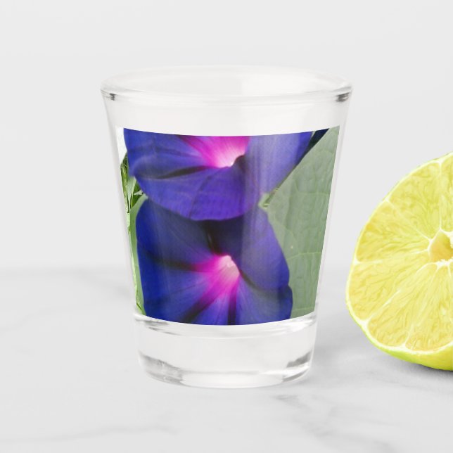 Vaso De Chupito Plato de cena floral (Anverso)